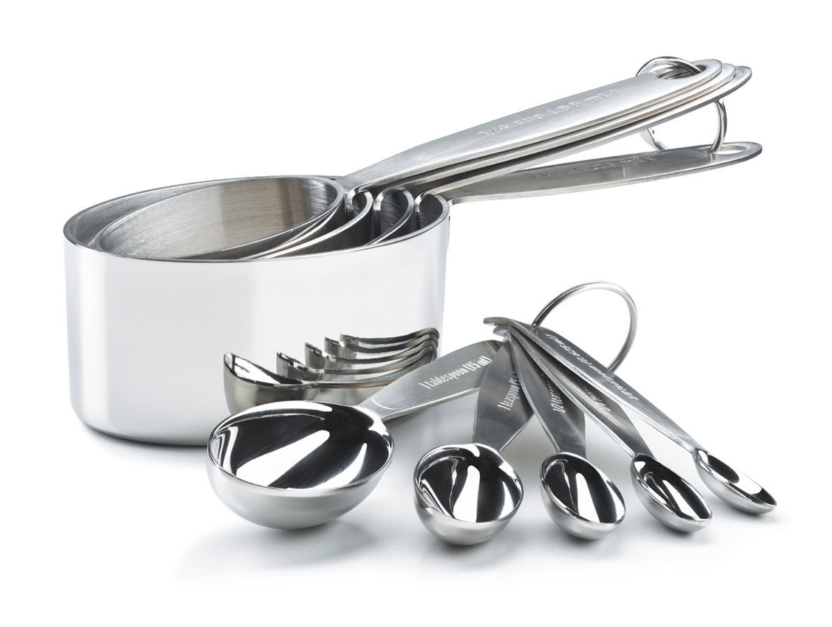 Set of 4 Lifetime Brands KN058OHSSA KitchenAid Gourmet Stainless Steel Measuring Spoons Set of 4 Lifetime Brands KN058OHSSA KitchenAid Gourmet Stainless Steel Measuring Spoons